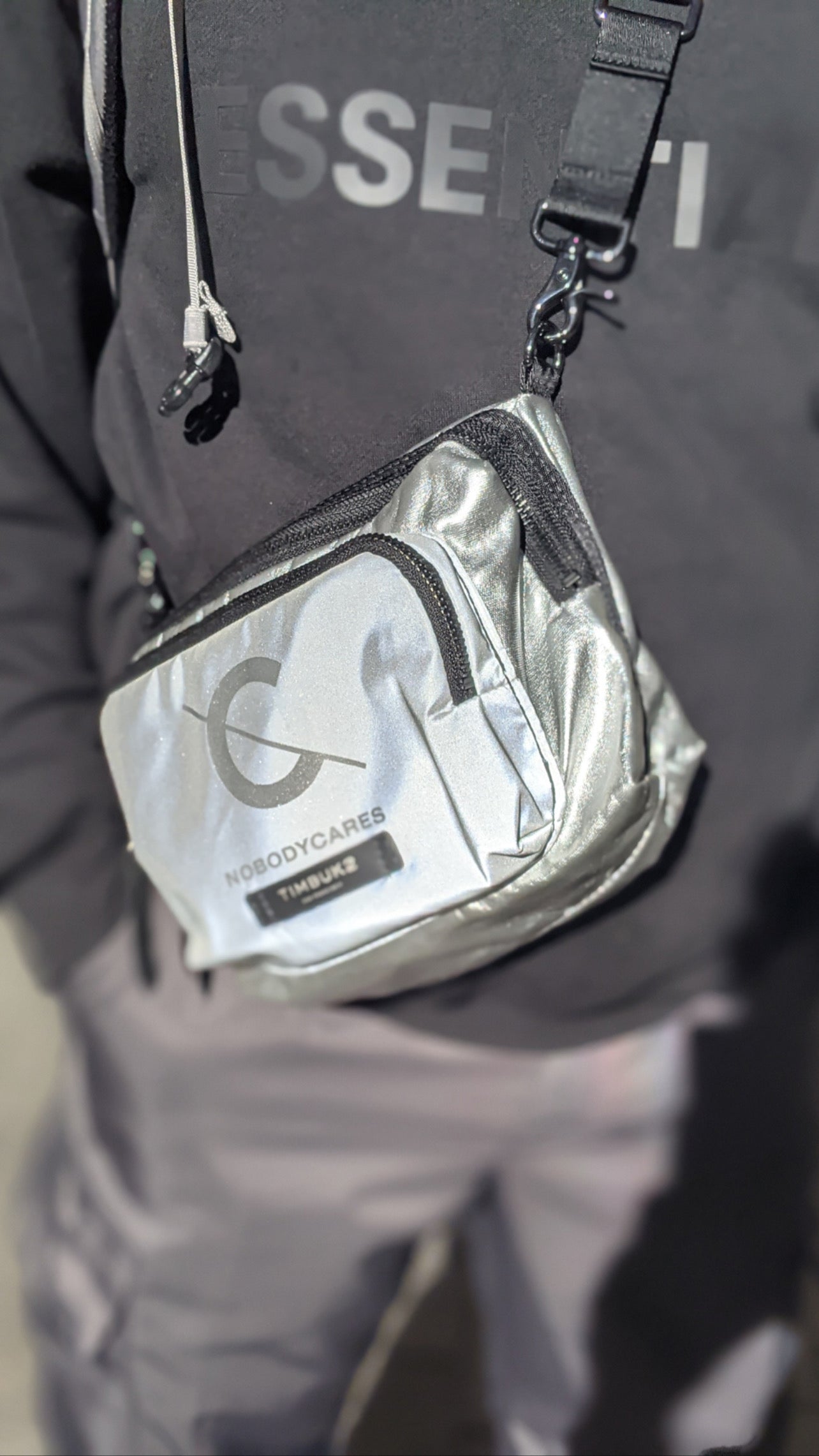 NOBODYCARES x Timbuk2 - Silver Shoulder Bag